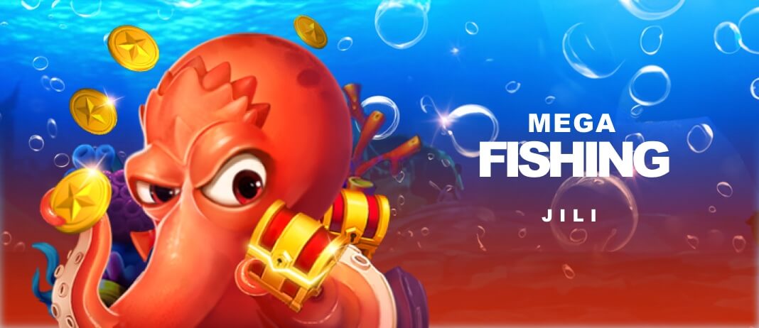 a red octopus holding gold objects
